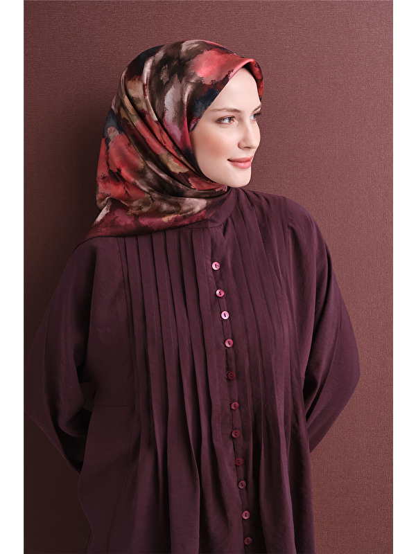 ARMİNE Saf İpek Twill Eşarp 9613D 04
