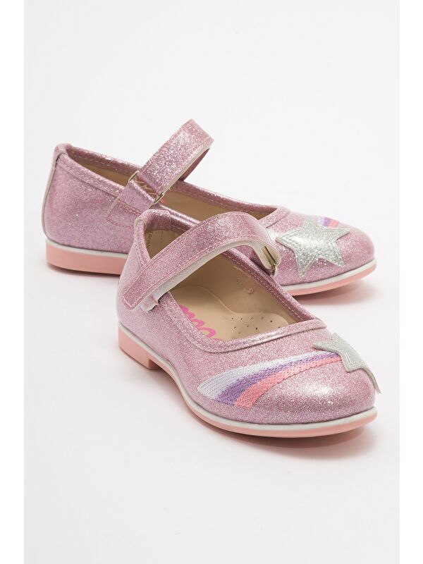 Mnpc Pembe Mnpc Yildizli Kız Çocuk Günlük Babet