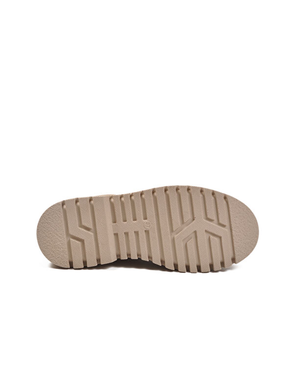 Bej Cilt Kürklü Kolay Giyilebilir Kaymaz Kadın Chelsea Bot 473093 Z - Görsel 6