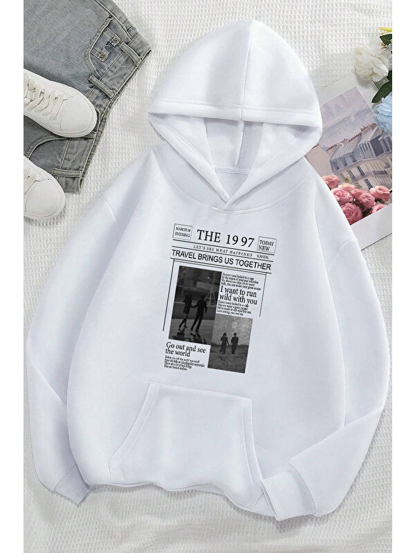 uyguntarz Unisex The 1997 Travel Baskılı Sweatshirt