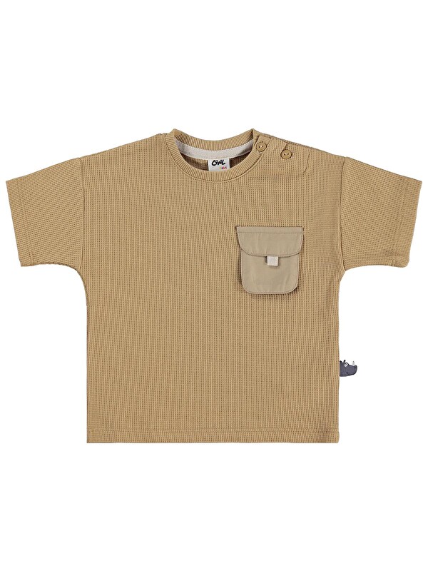 Civil Baby Cepli Basic 6-18 Ay Tişört - Kahverengi