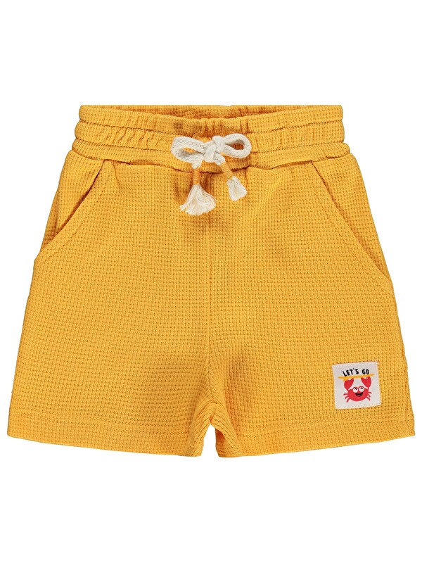 Civil Baby Waffle 3-12 Ay Şort - Hardal