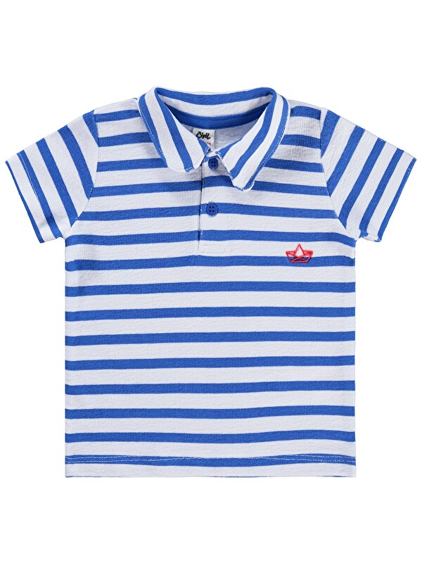 Civil Baby Yelken Baskılı 6-18 Ay Tişört - Mavi