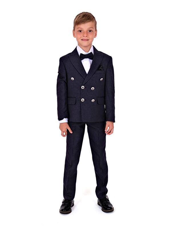 Mnk Baby & Kids Kruvaze İtalyan Kesim Montero Erkek Çocuk Takım Elbise MNK5689