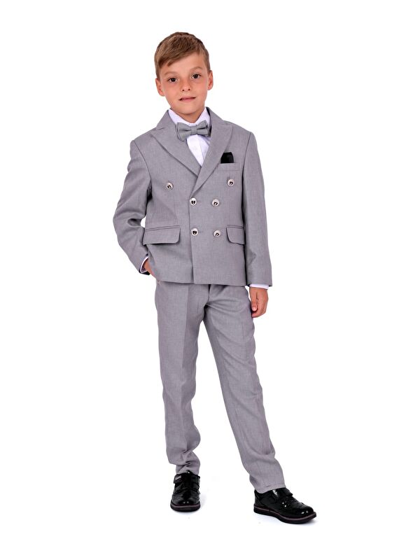 Mnk Baby & Kids Kruvaze İtalyan Kesim Montero Erkek Çocuk Takım Elbise MNK5689