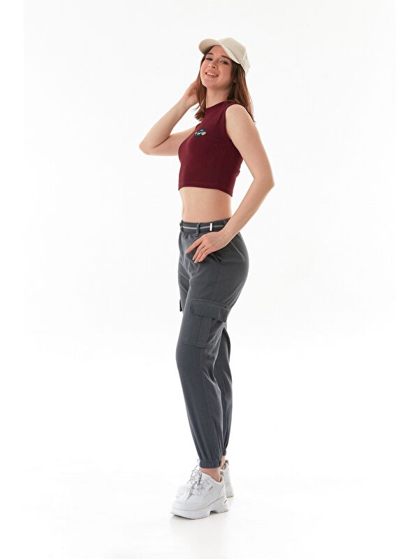 Fullamoda Kemerli Kargo Cepli Jogger Pantolon