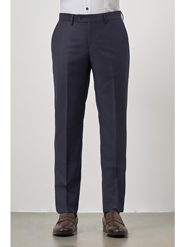 İMZA Lacivert Yandan Cepli Slim Fit Classic Erkek Pantolon 1003245152