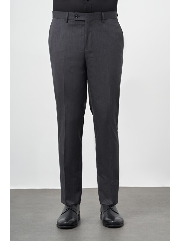 İMZA Siyah Yandan Cepli Comfort Fit Classic Erkek Pantolon 1003245166