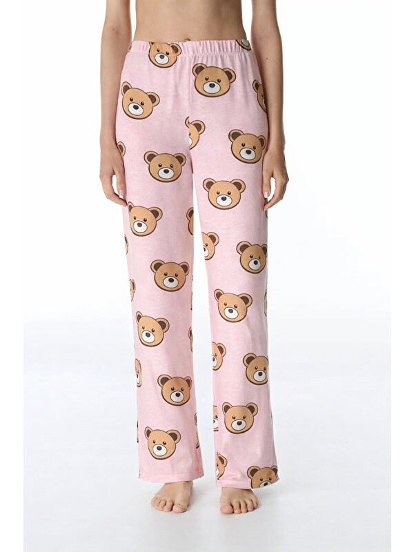 carla10 Ayı Baskılı Pijama Alt