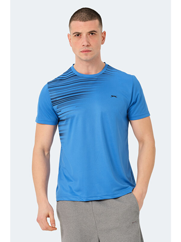SLAZENGER Erkek Tişört Saks Mavi