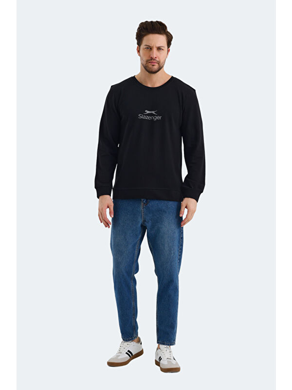 SLAZENGER ORTWIN Erkek Siyah Sweatshırt