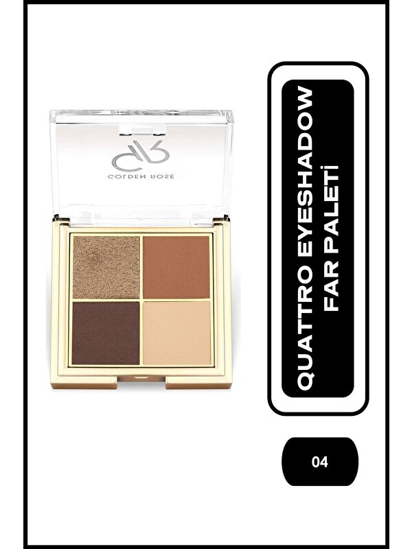 GOLDEN ROSE Quattro Eyeshadow Palette No: 04 Coffee Dream - Far Paleti