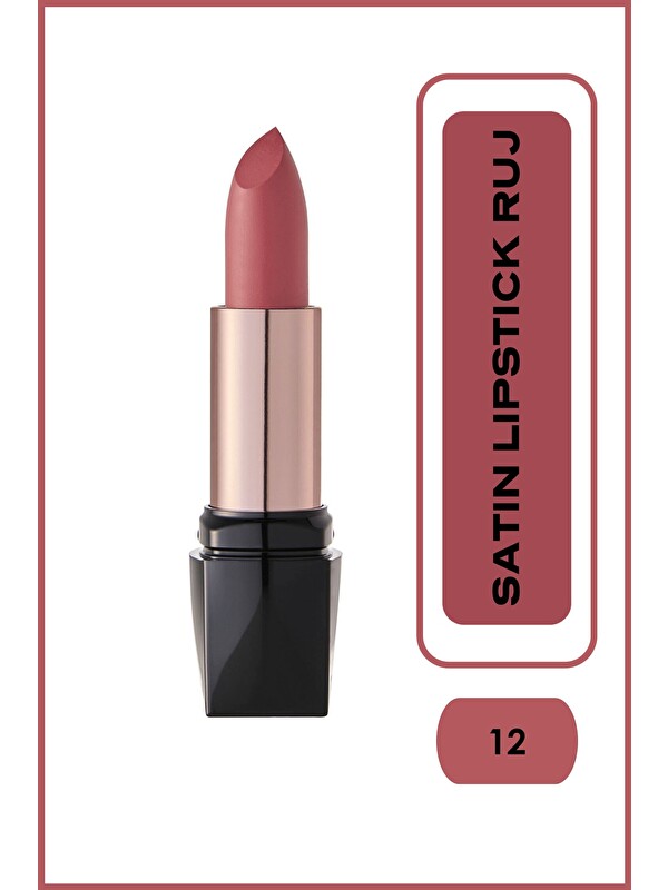 GOLDEN ROSE Satin Lipstick No:12 - Ruj