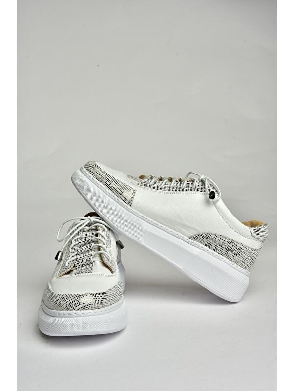 U5407021 Beyaz Kadın Sneakers - Görsel 3
