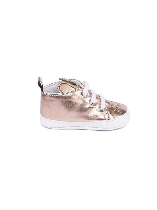 Tavşan Nakışlı Rose Rugan Patik - Görsel 3