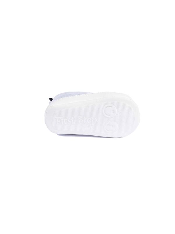 Tavşan Nakışlı Gümüş Rugan Patik - Görsel 4