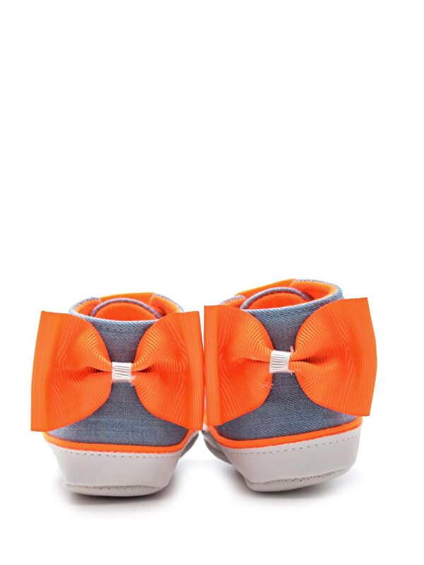 Fosforlu Kurdele Bebek Patik Turuncu - Görsel 5