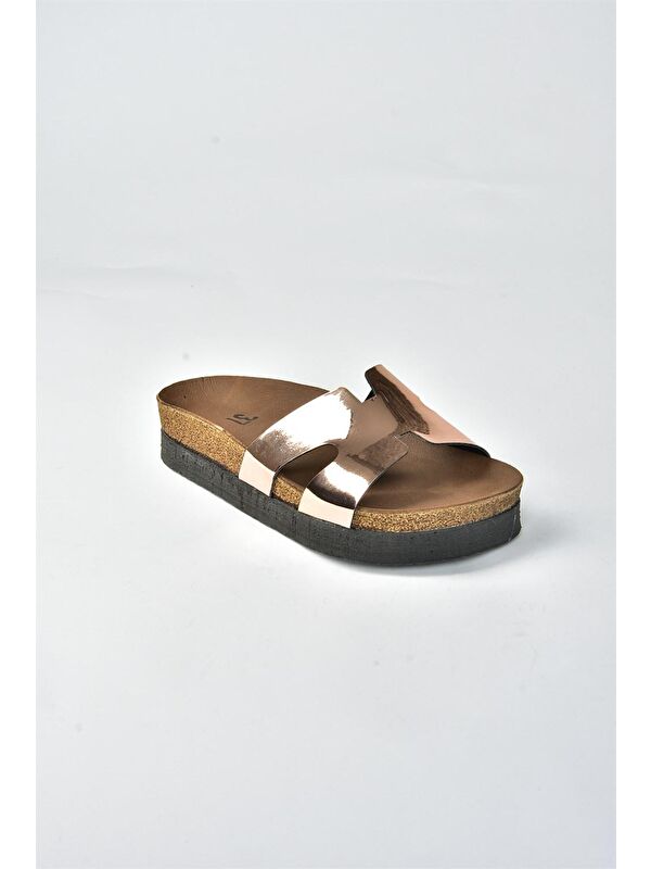 F777771534 Bronz Kadın Terlik - Görsel 5