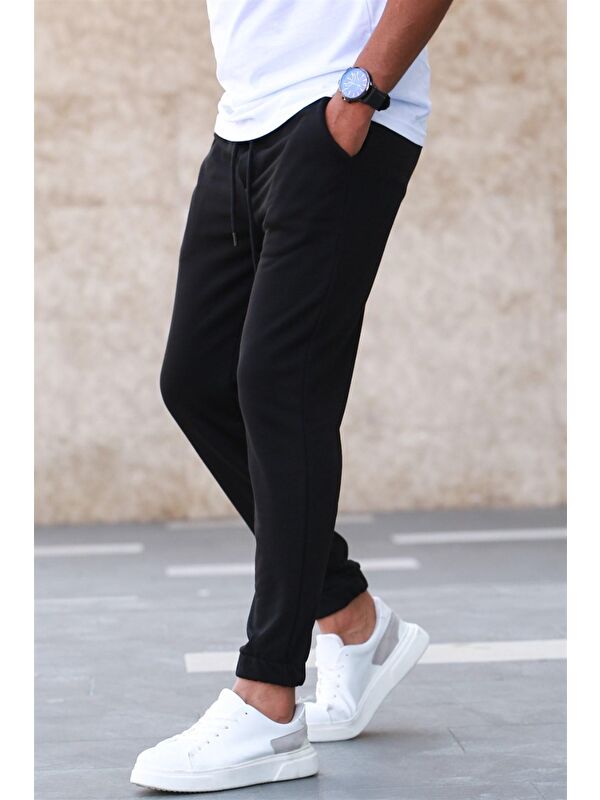 Madmext Siyah Basic Erkek Jogger Eşofman Altı 5424
