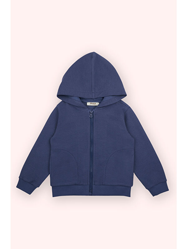 Panço Erkek Bebek Kapüşonlu Lacivert Sweatshirt