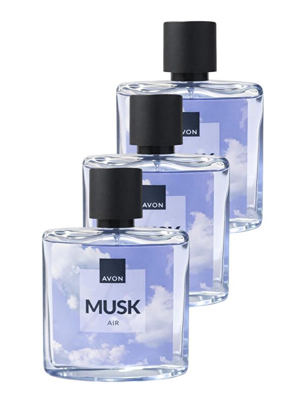 AVON Musk Air Erkek Parfüm Edt 75 Ml. Üçlü Set