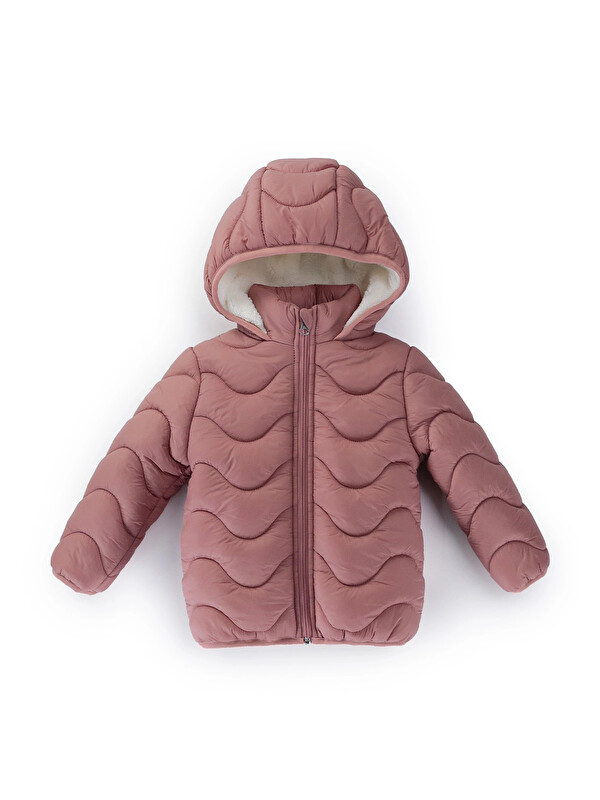 Myhanne Desenli Kız Bebek Mont 50129