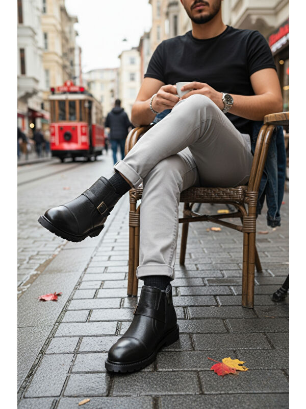 RODRİGUEZ Fermuarlı Kürklü Soğuk Geçirmez Erkek Bot - Görsel 4