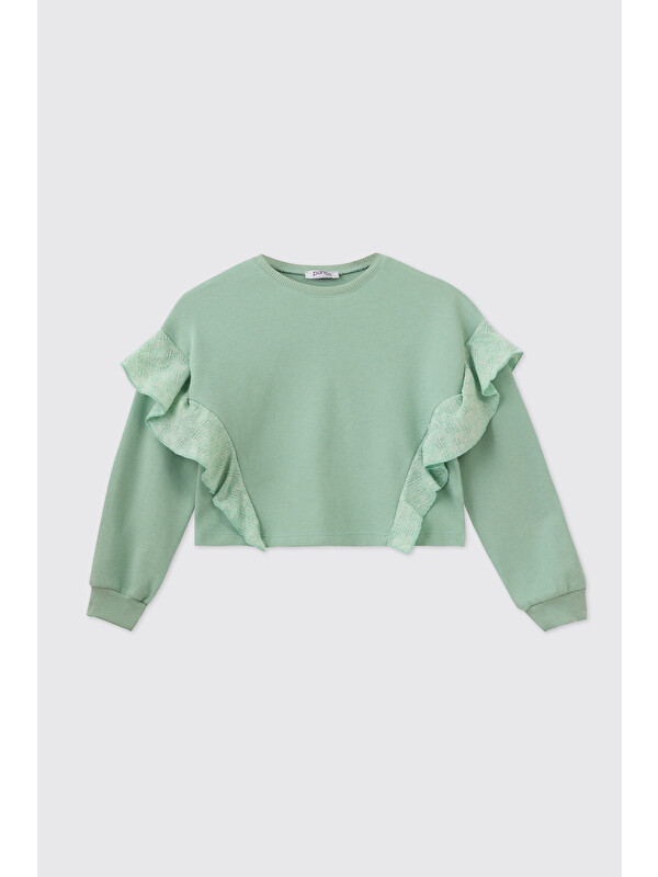 Panço Kız Çocuk Mint Sweatshirt