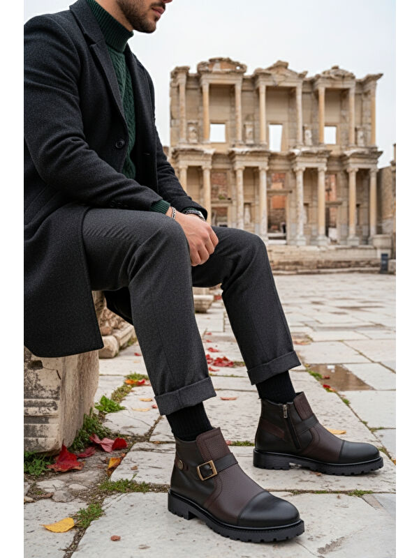 RODRİGUEZ Fermuarlı Kürklü Soğuk Geçirmez Erkek Bot - Görsel 2