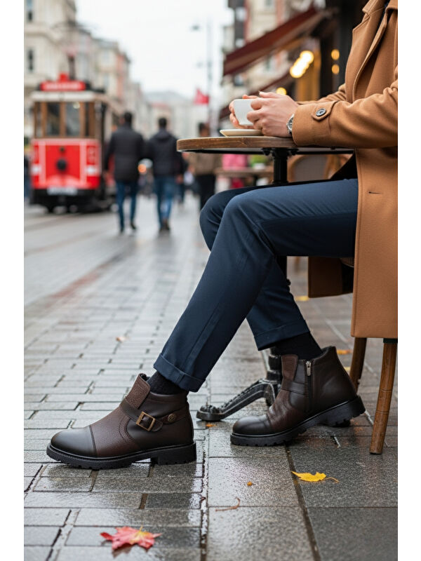 RODRİGUEZ Fermuarlı Kürklü Soğuk Geçirmez Erkek Bot - Görsel 4