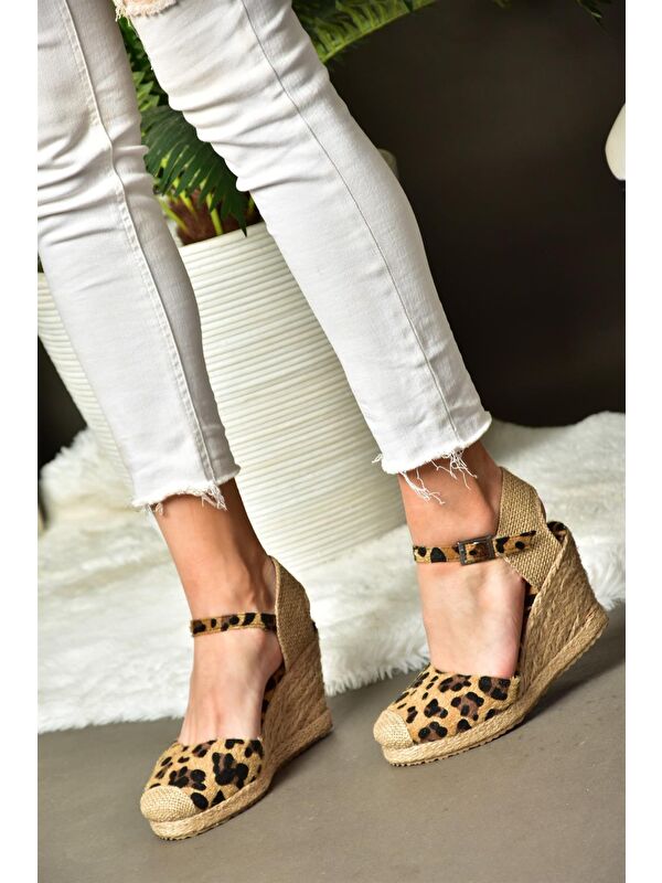 P241612017 Taba Dolgu Taban Kadın Ayakkabı - Görsel 4