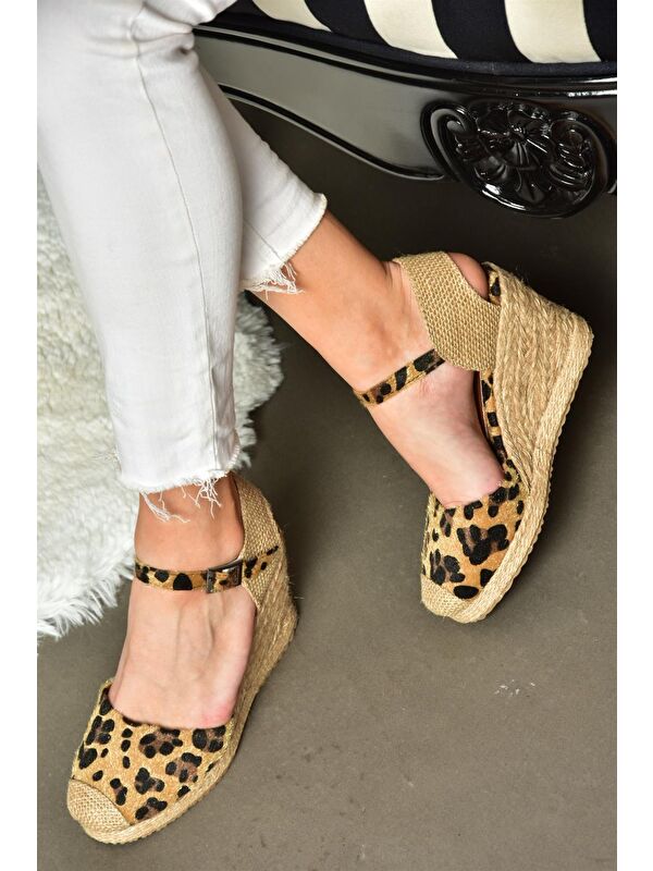 P241612017 Taba Dolgu Taban Kadın Ayakkabı - Görsel 6