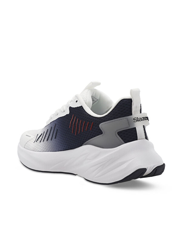 WOLLY Erkek Sneaker Ayakkabı Beyaz / Lacivert - Görsel 4