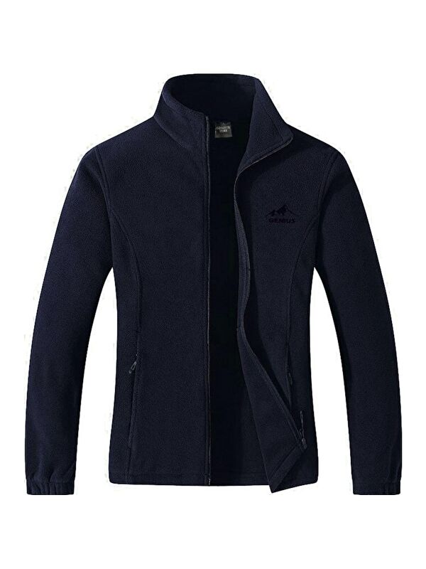 Genius Store Unisex Renkli Tam  Polar Outdoor Polar Erkek Fermuarlı Sweatshirt Hırka Tactical Polar