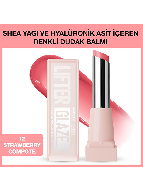 Maybelline New York Lifter Glaze Shea Yağı ve Hyalüronik Asit İçeren Nemlendirici Renkli Dudak Balmı