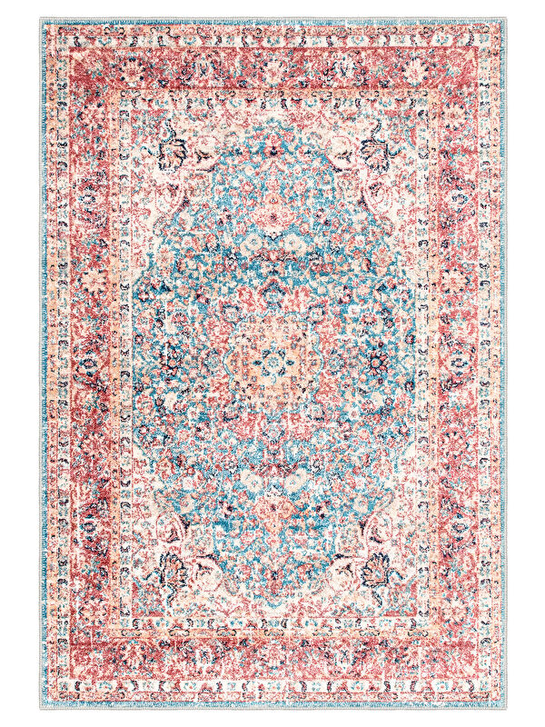 Homefesto Dekoratif Özel Tasarım Yıkanabilir İnce Kaymaz Tabanlı Modern Halı KECE FR03