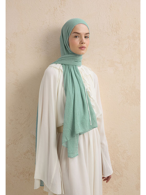 Fresh Scarfs Modal Krinkıl Şal Okyanus