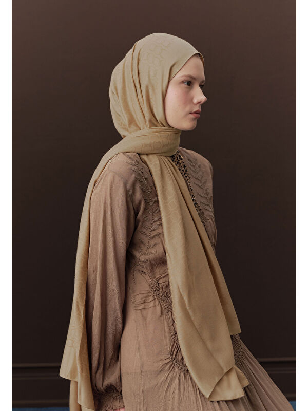 Fresh Scarfs Premıum Yünlü Düz Şal Nude
