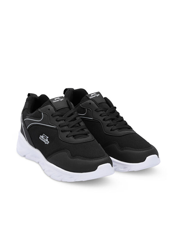 ELON I Erkek Siyah / Beyaz Koşu & Yürüyüş Spor Ayakkabısı - Görsel 3