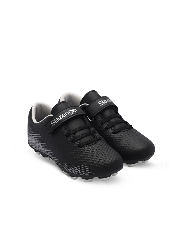 CULTURAL Unisex Çocuk Halı Saha Siyah / Gri Futbol Ayakkabısı - Görsel 3