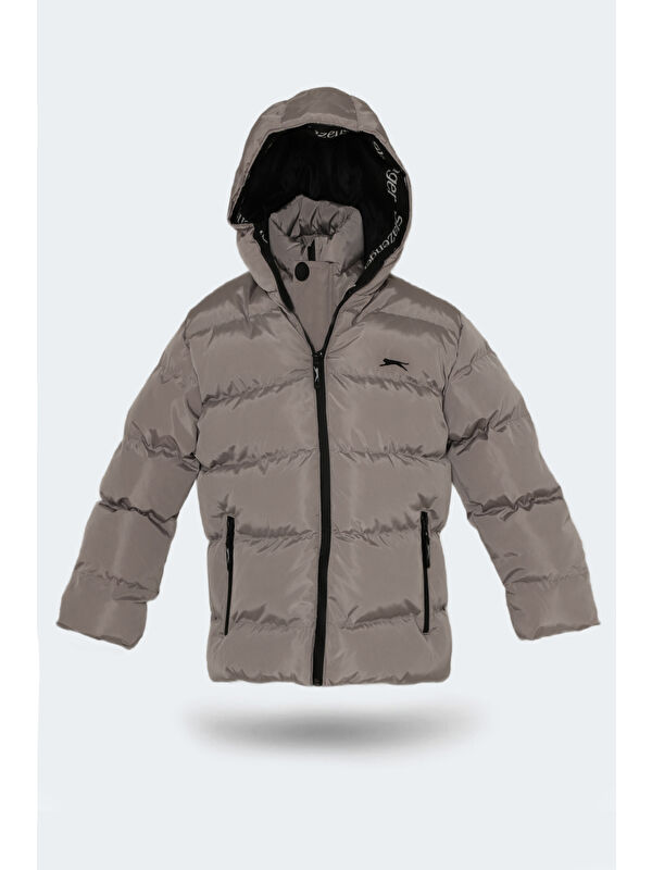 SLAZENGER NEONS Unisex Çocuk Mont Taş Gri