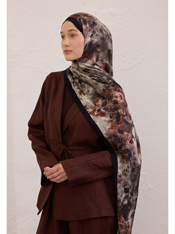 Fresh Scarfs Naomı Desen Rami Şal Siyah
