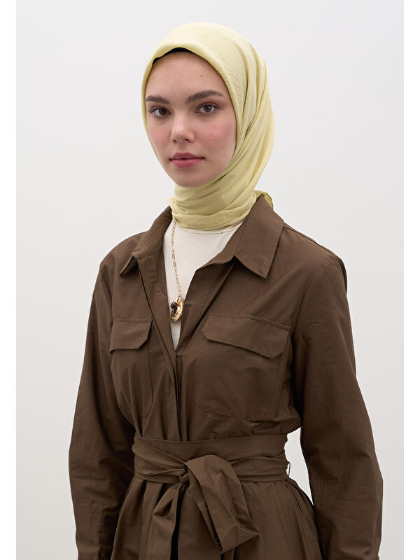 Fresh Scarfs Pamuk Viskon Eşarp Tereyağı