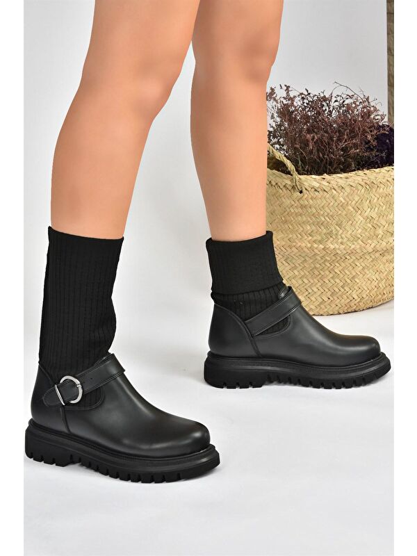L5240217 Siyah Kadın Bot - Görsel 5