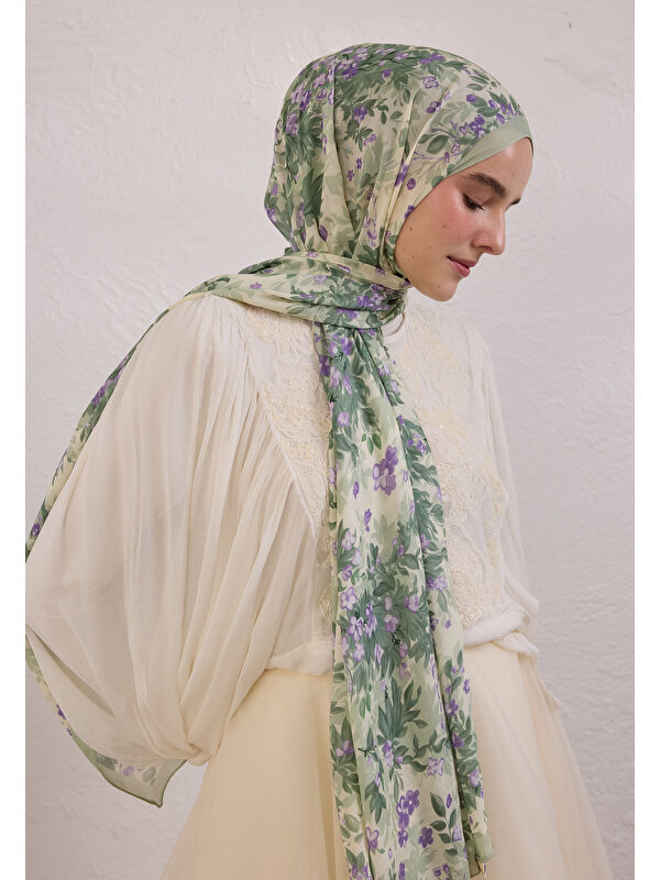 Fresh Scarfs Emmett Desen Rami Şal Mint