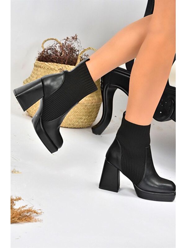 L2821906 Siyah Kadın Bot - Görsel 3