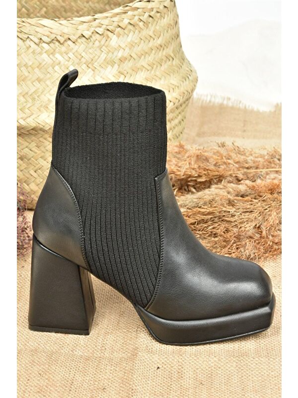 L2821906 Siyah Kadın Bot - Görsel 4