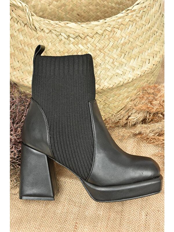 L2821906 Siyah Kadın Bot - Görsel 5