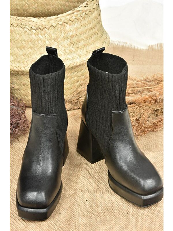 L2821906 Siyah Kadın Bot - Görsel 6