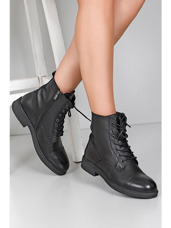 Hakiki Deri Kadın Günlük Postal Bot 42411 - Görsel 3